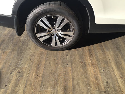 Vinyl Plank Flooring in a Garage